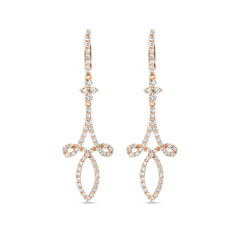 Schaap en Citroen Diamonds oorsieraad roodgoud met diamant - #2