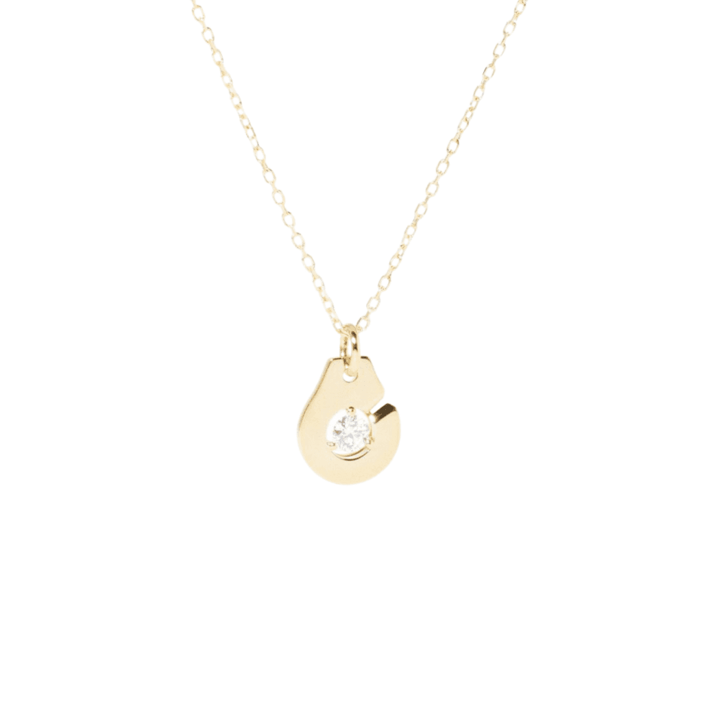 dinh van Menottes dinh van collier geelgoud met diamant - 667111 - #1