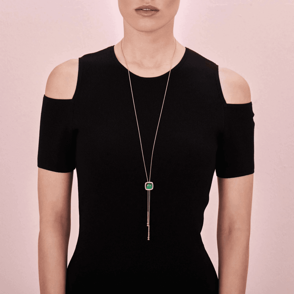 Tirisi Jewelry Milano Due collier roodgoud met diamant - TN2095EMP - #5