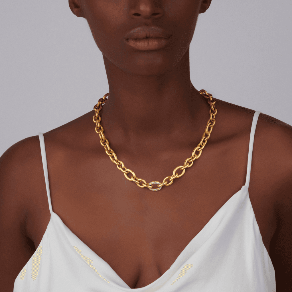 Schaap en Citroen Diamonds collier geelgoud met diamant - #2