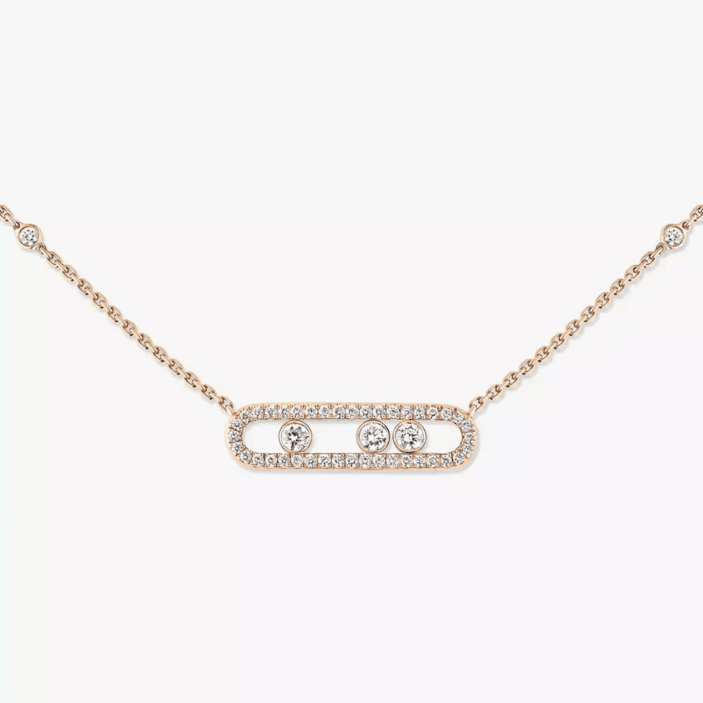 Messika collier roodgoud met diamant - 4322-PG - #3