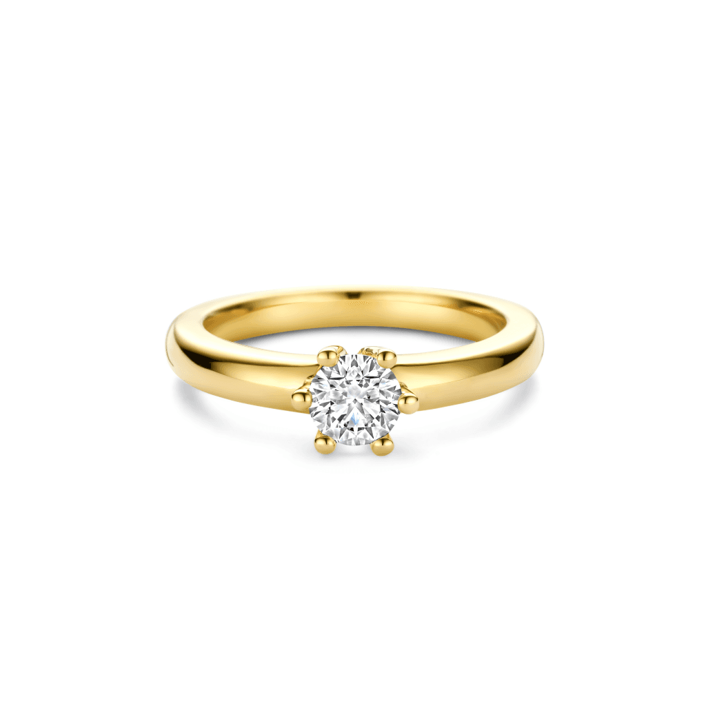 Schaap en Citroen Diamonds ring geelgoud met diamant - #4
