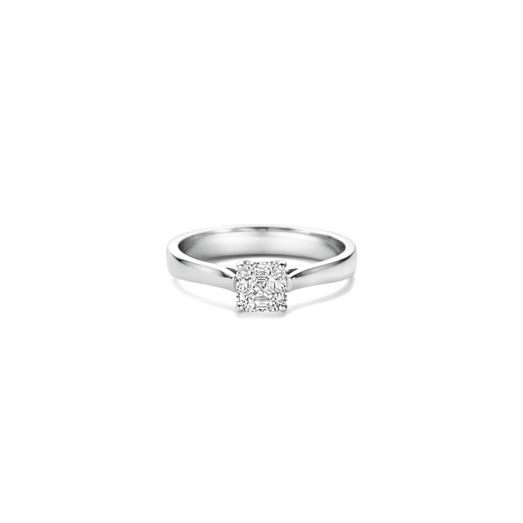Royal Asscher Ingrid ring witgoud met diamant - R.239.RAC.18WG.3 GIA - #3