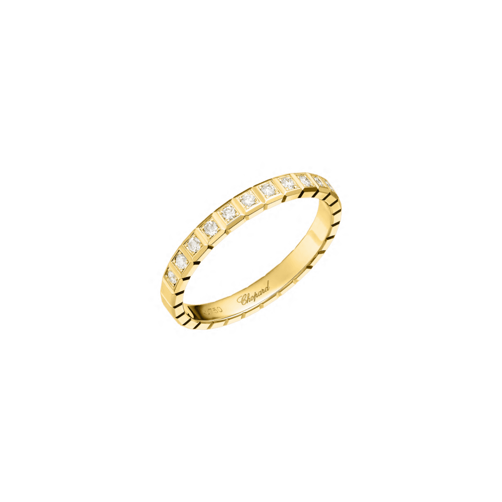 Chopard Ice Cube Mini ring geelgoud met diamant - 827702-0261 - #1