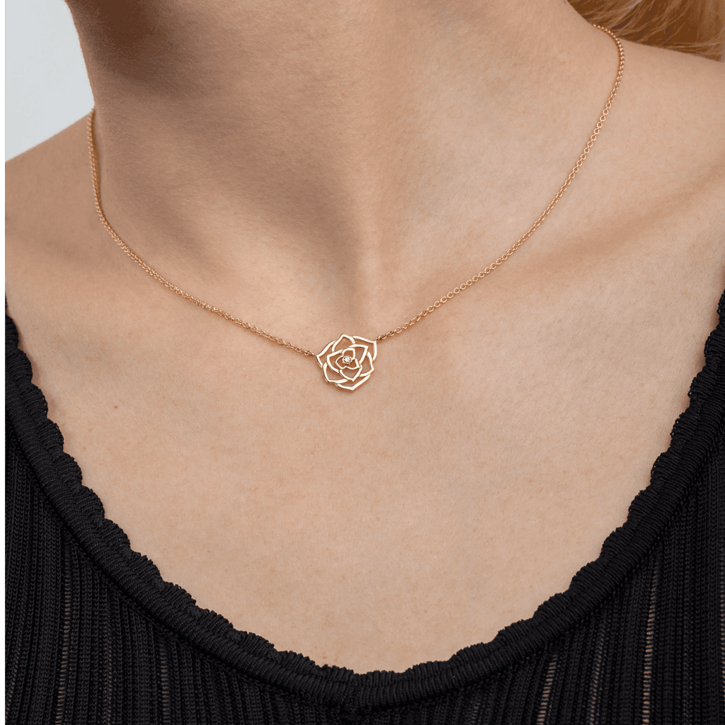 Piaget Rose collier roodgoud met diamant - G33U0800 - #2