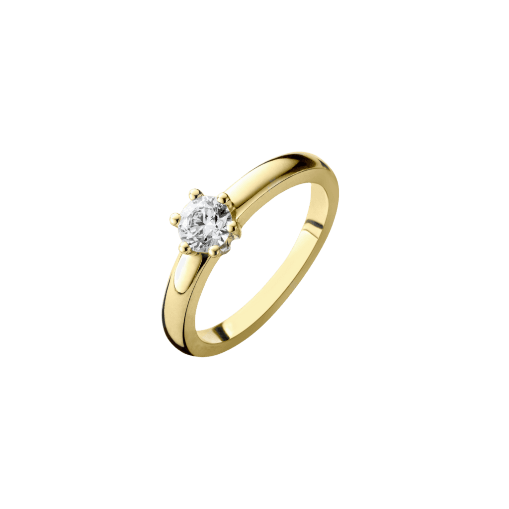 Schaap en Citroen Diamonds ring geelgoud met diamant - #1