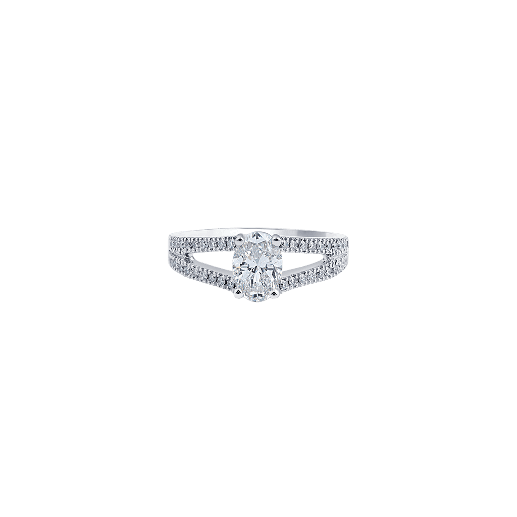 Royal Asscher Mariana ring witgoud met diamant - R.19055.RAOV.WG.6 HRD - #2