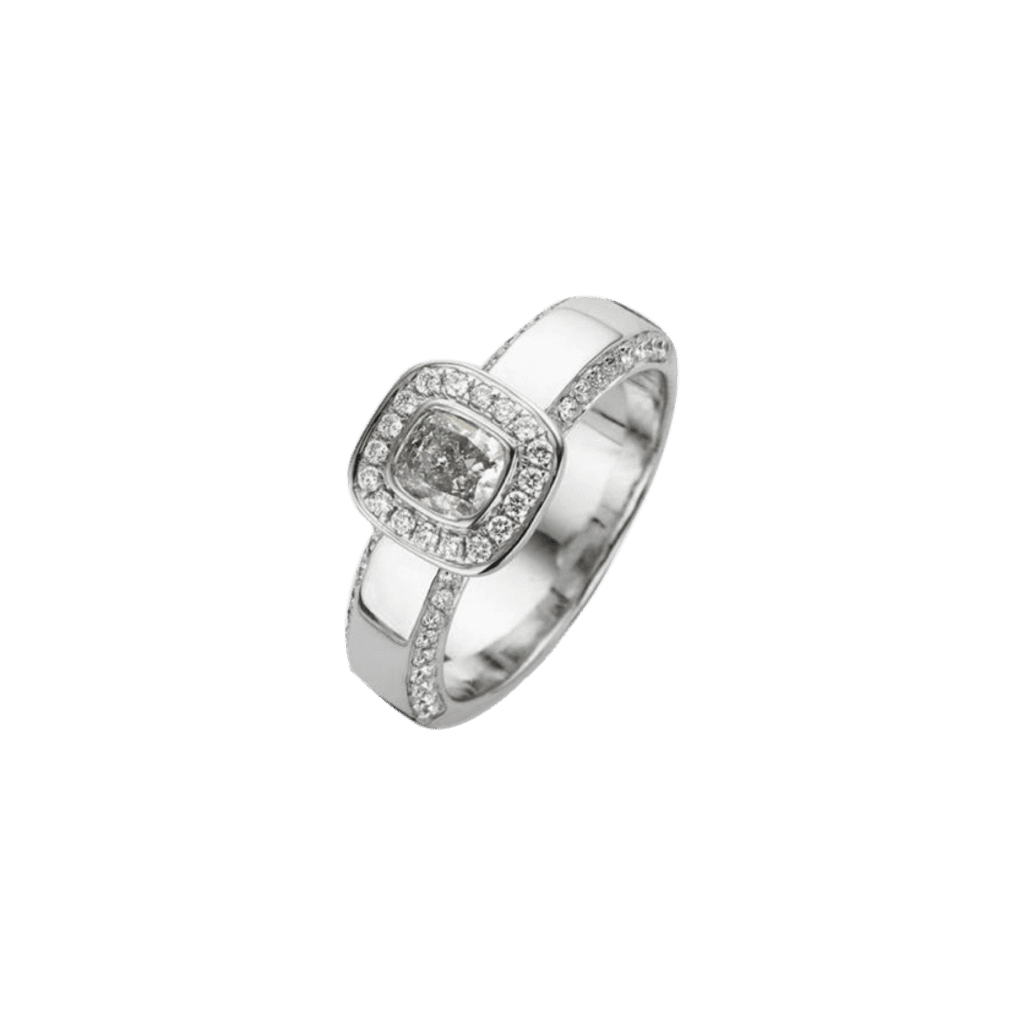 Schaap en Citroen Diamonds ring witgoud met diamant - #1