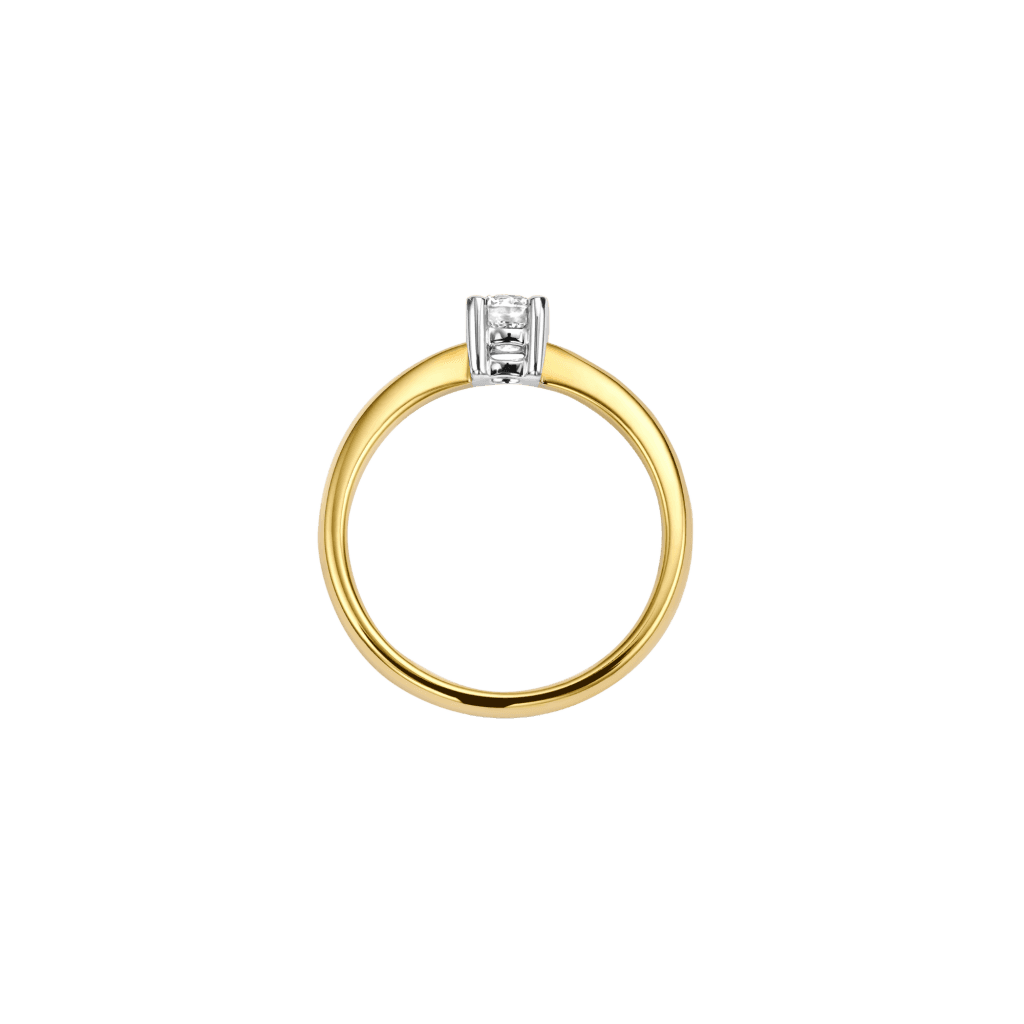 Schaap en Citroen Diamonds ring geelgoud met diamant - #4
