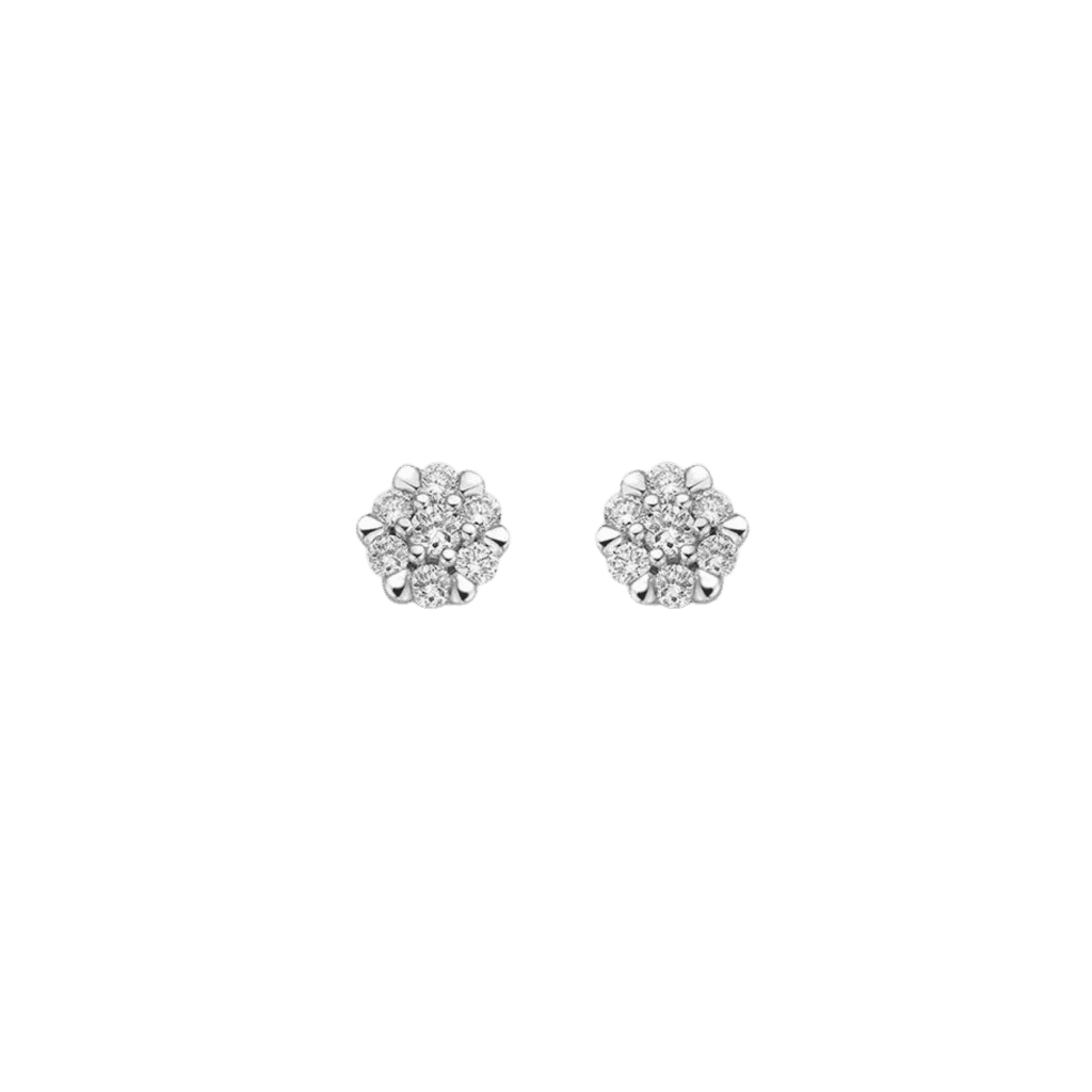 Schaap en Citroen Diamonds oorsieraad witgoud met diamant - #1