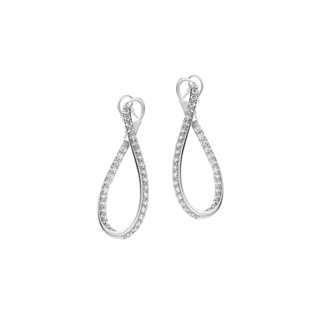 Schaap en Citroen Diamonds oorsieraad witgoud met diamant - #2