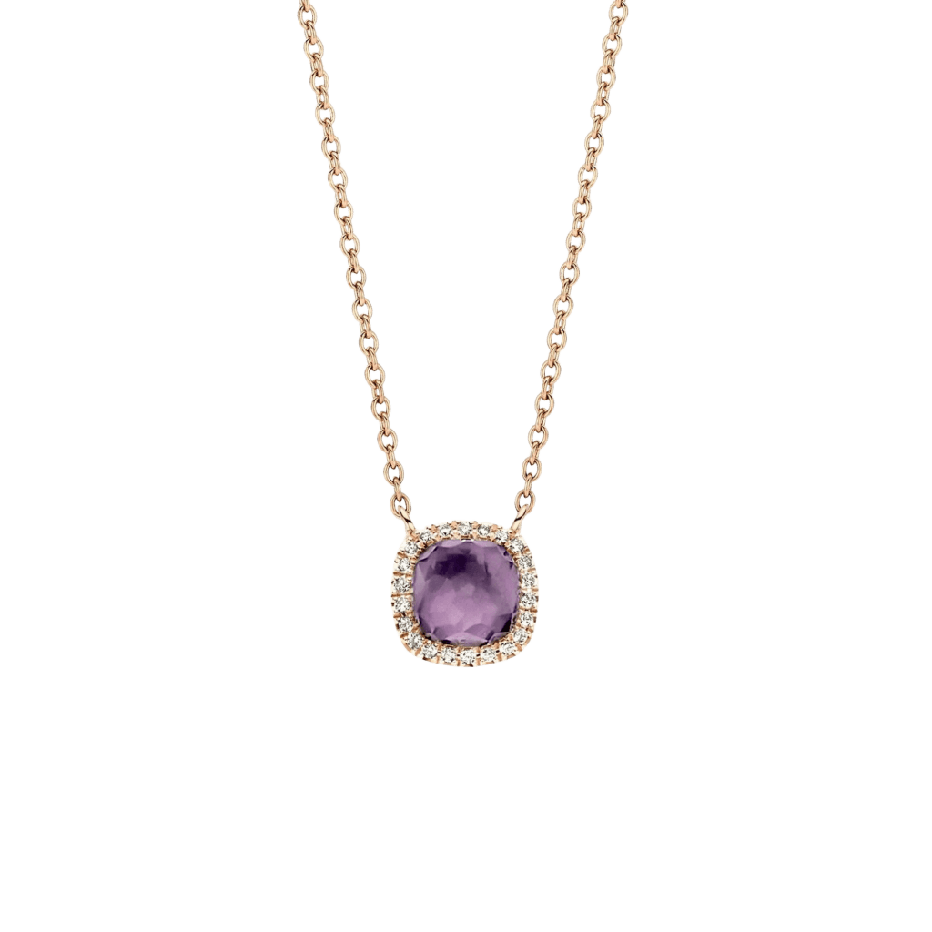 Tirisi Jewelry Milano Sweeties collier roodgoud met diamant - TP9152AMHP - #1