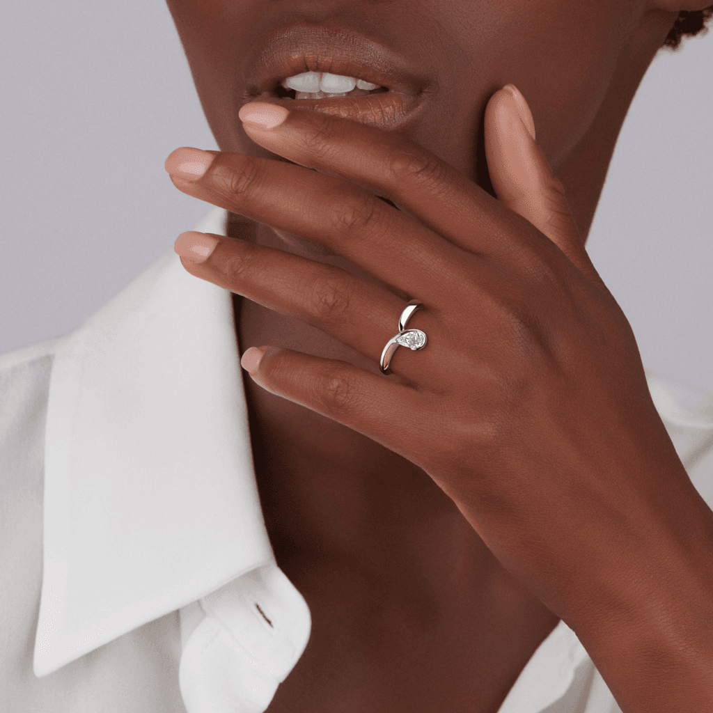 Schaap en Citroen Diamonds ring witgoud met diamant - #4