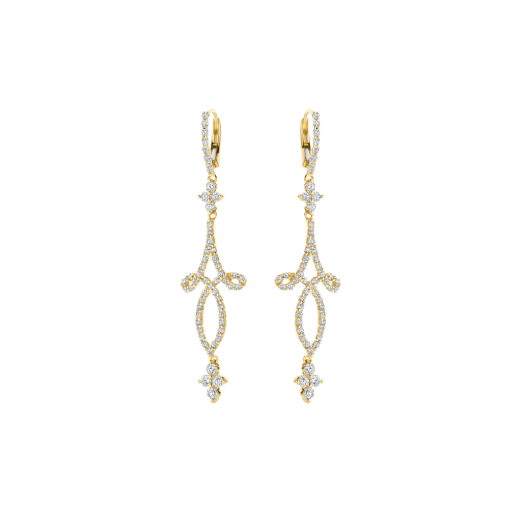Schaap en Citroen Diamonds oorsieraad roodgoud met diamant - #1