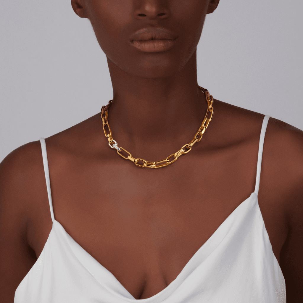 Schaap en Citroen Diamonds collier geelgoud met diamant - #4