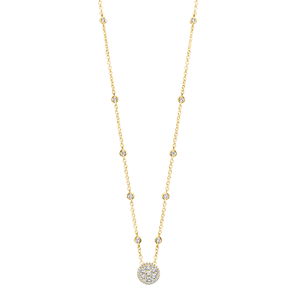 Schaap en Citroen Diamonds collier geelgoud - #2