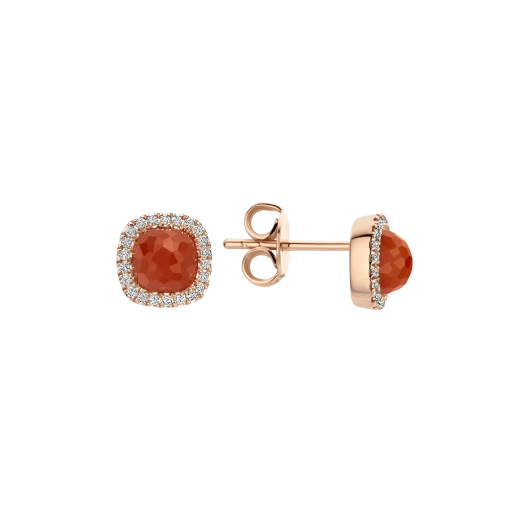 Tirisi Jewelry Milano Sweeties oorsieraad roodgoud met diamant - TE9226RAGP - #2