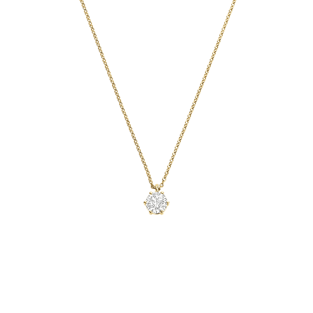 Schaap en Citroen Diamonds collier geelgoud met diamant - #1