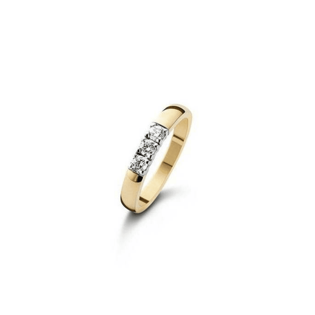 Schaap en Citroen Diamonds ring geelgoud met diamant - #2