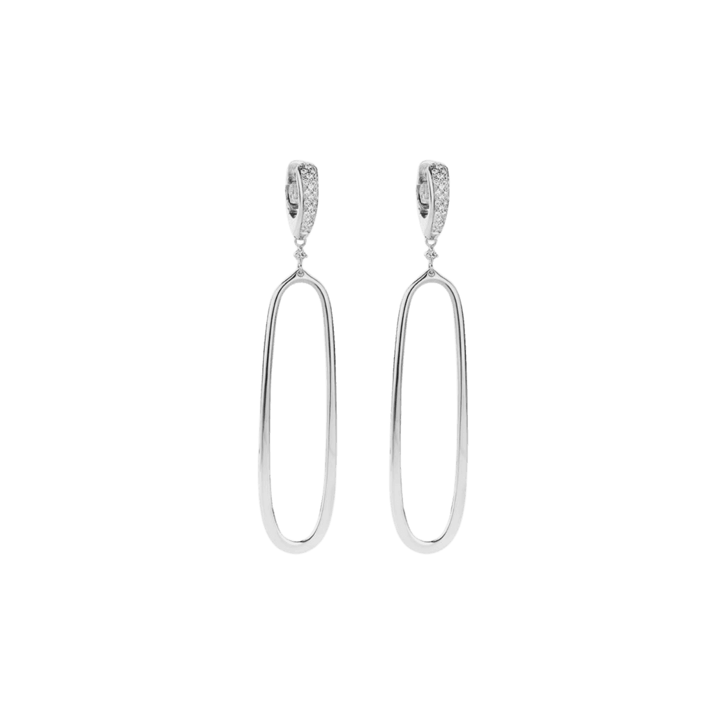 Schaap en Citroen Diamonds oorsieraad witgoud met diamant - #1