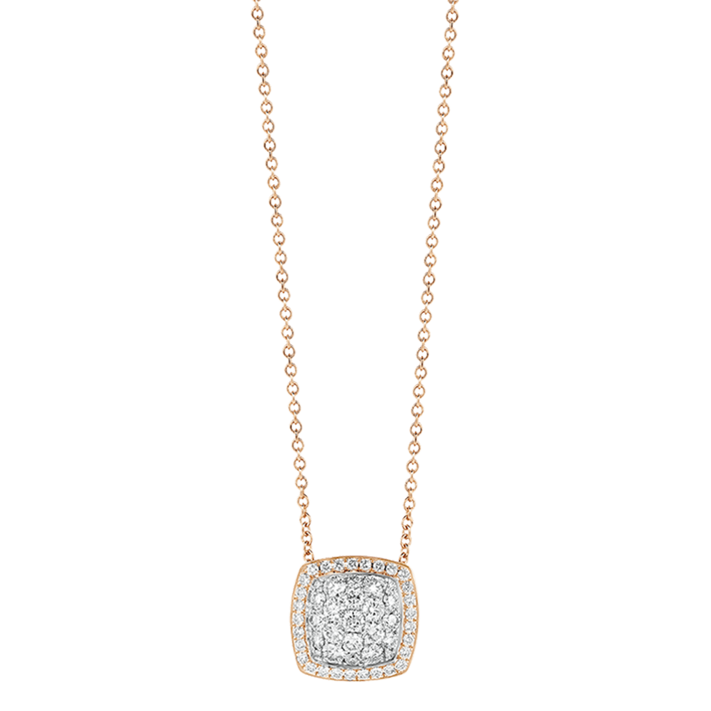 Tirisi Jewelry Milano Exclusive collier roodgoud met diamant - TP9177D(2P) - #2