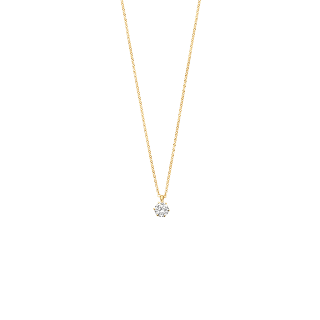 Schaap en Citroen Diamonds collier geelgoud met diamant - #5