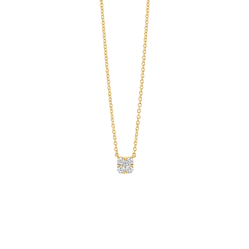 Schaap en Citroen Diamonds collier geelgoud met diamant - #1
