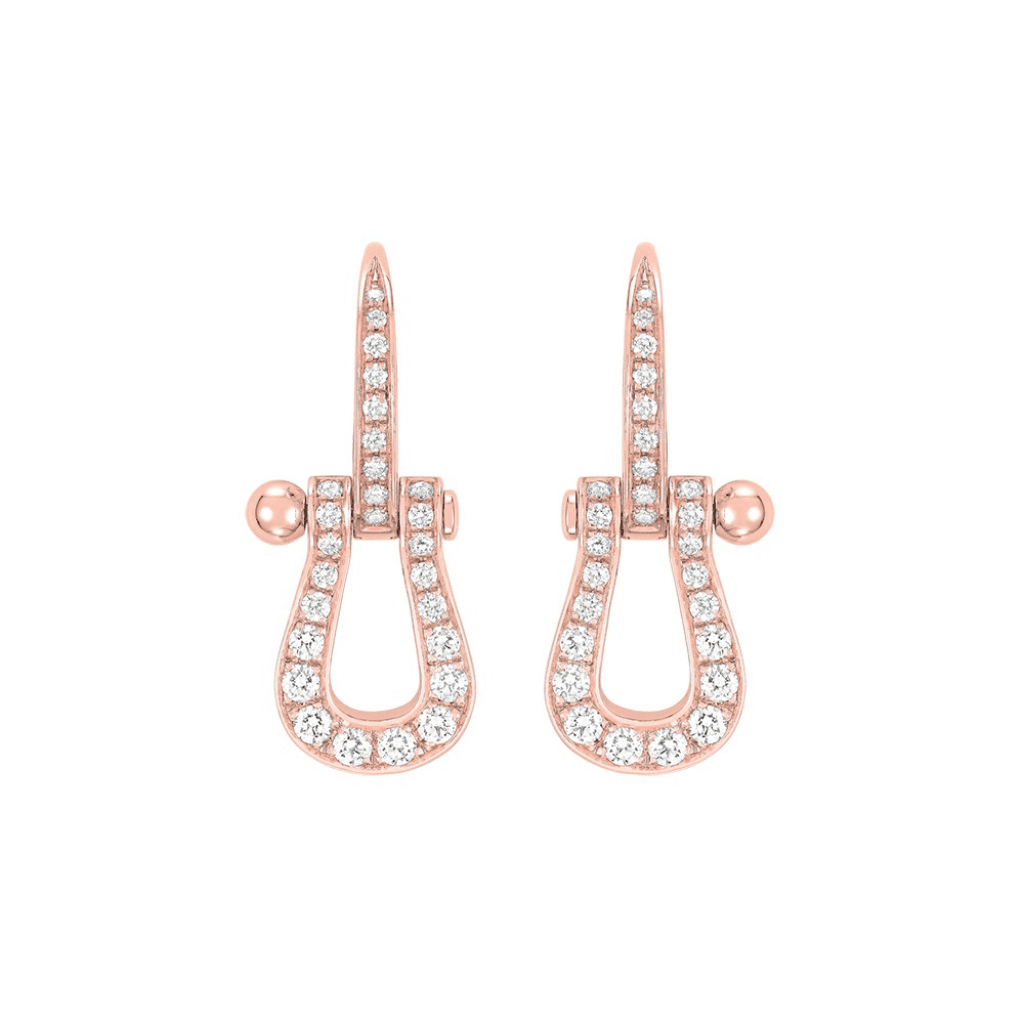 Fred Force 10 oorsieraad roodgoud met diamant - 8B0306-000 - #1