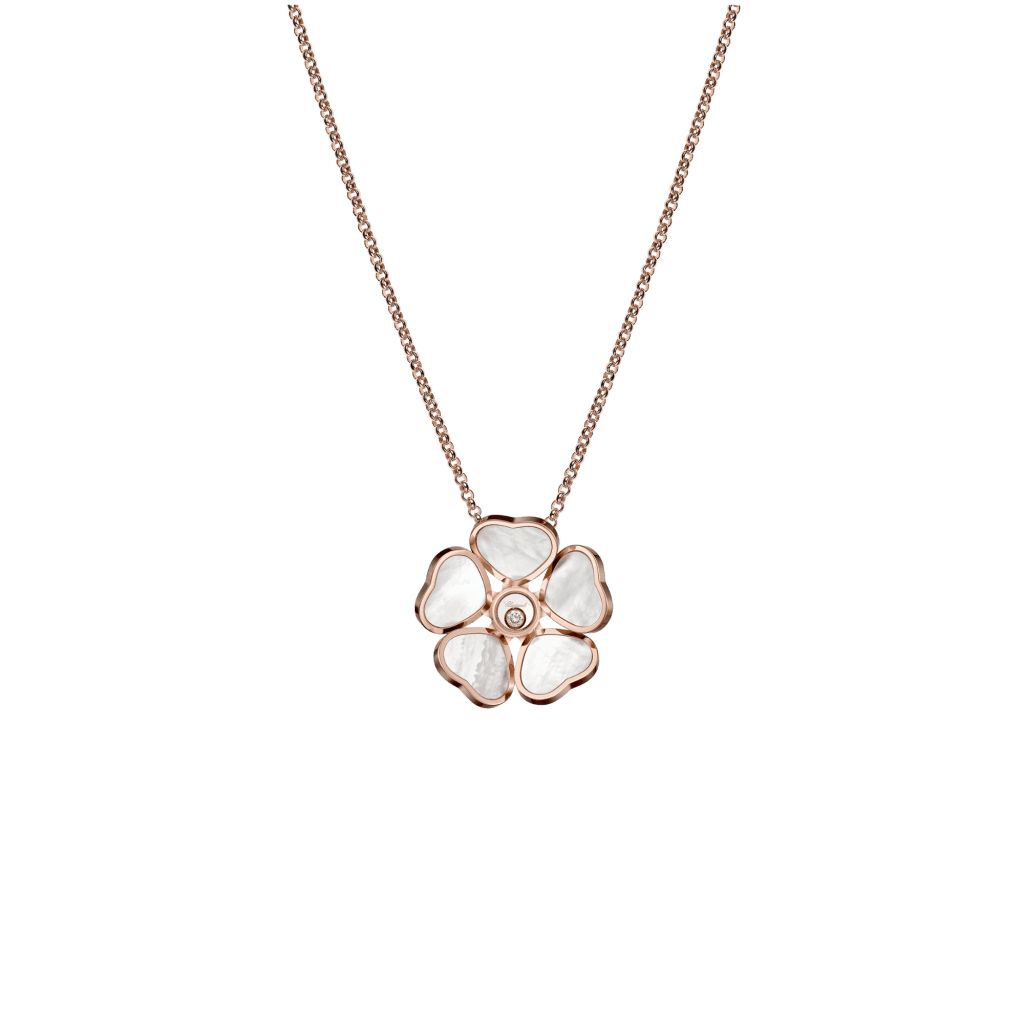 Chopard Happy Diamonds Happy Hearts collier roodgoud met diamant - 79A085-5301 - #1