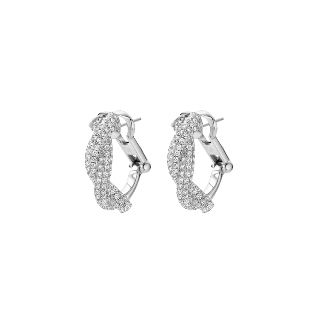 Schaap en Citroen Diamonds oorsieraad witgoud met diamant - #2