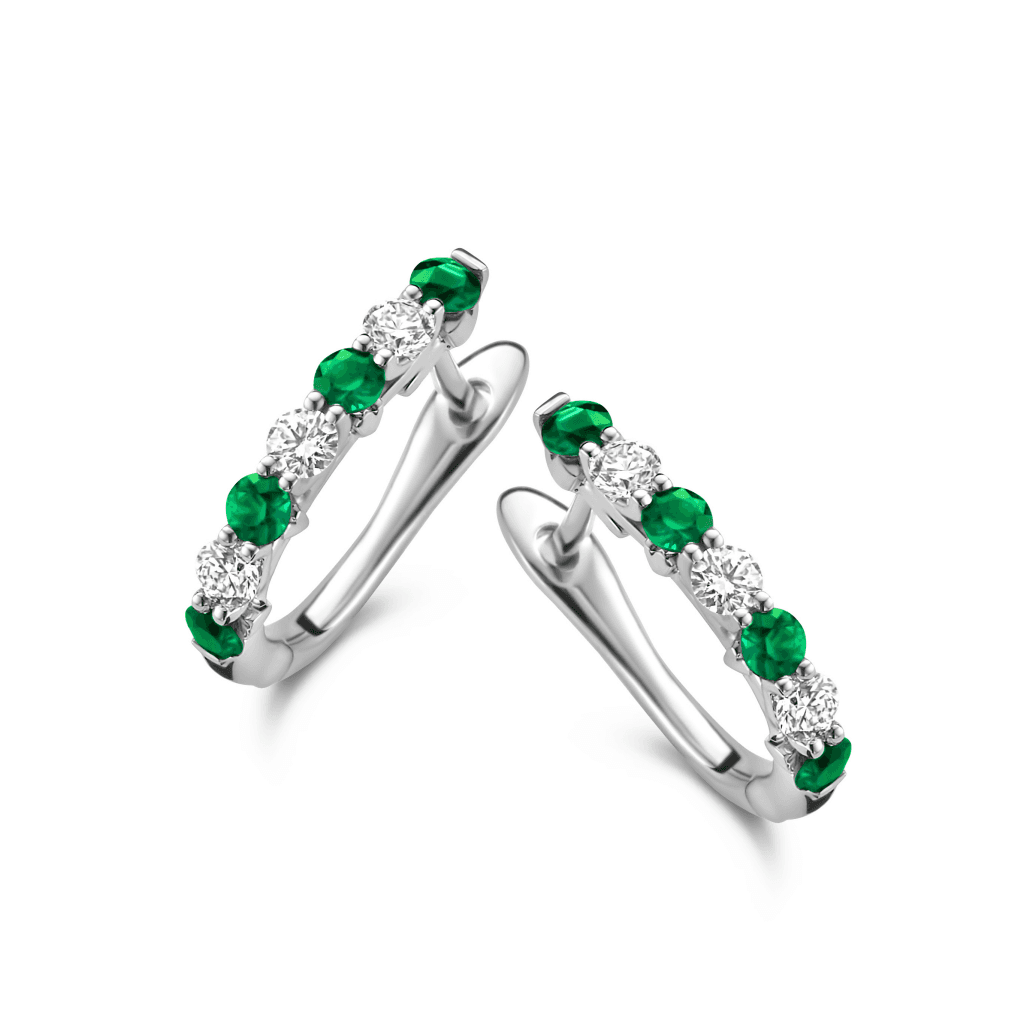 Schaap en Citroen Colours oorsieraad witgoud met diamant - #1