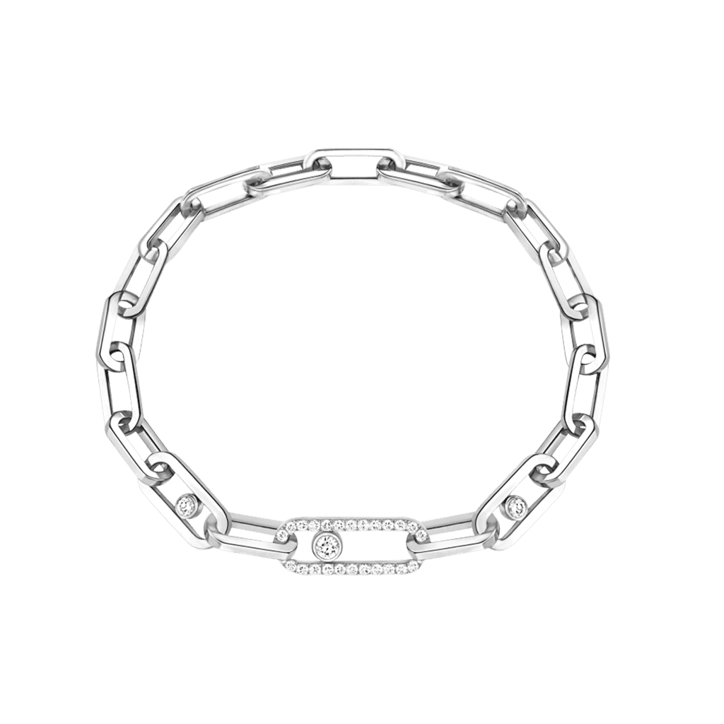Messika Move Link armband witgoud met diamant - 12576-WG - #1