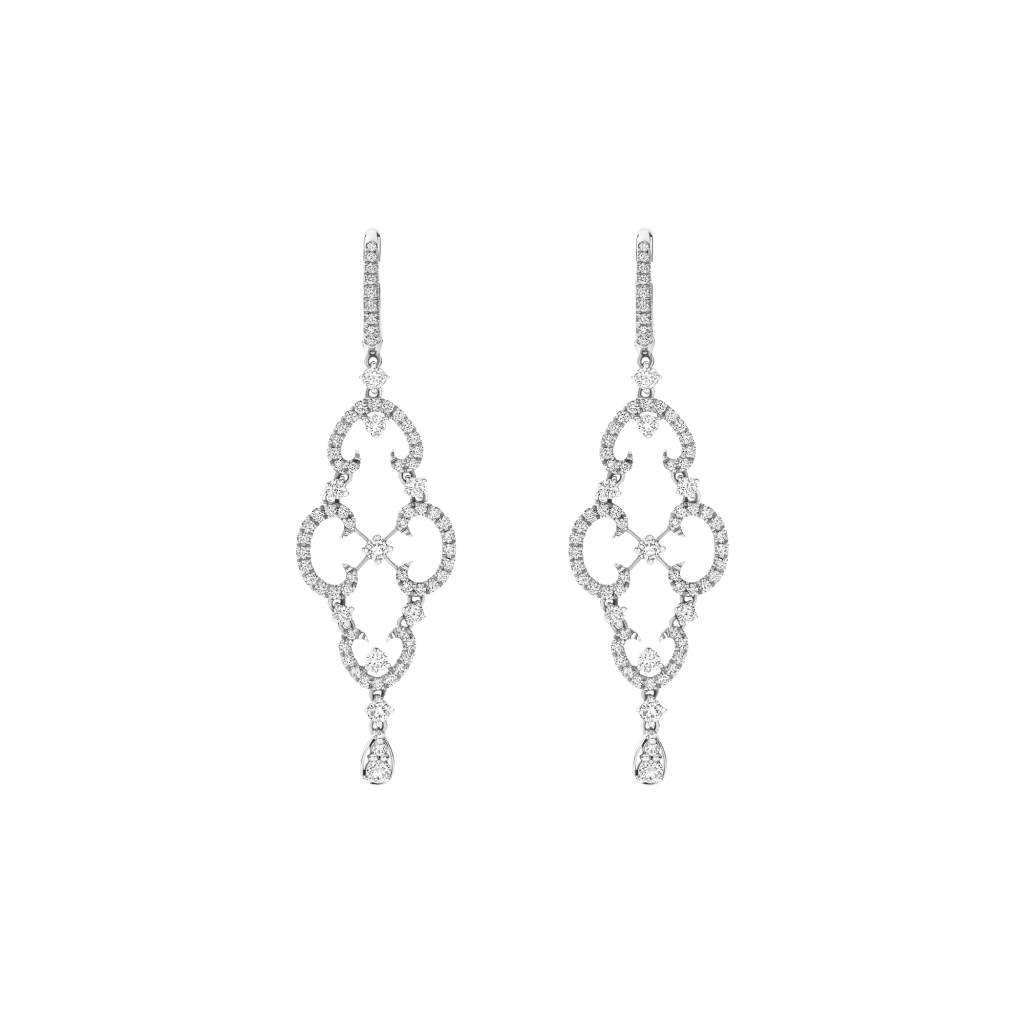Schaap en Citroen Diamonds oorsieraad witgoud met diamant - #1