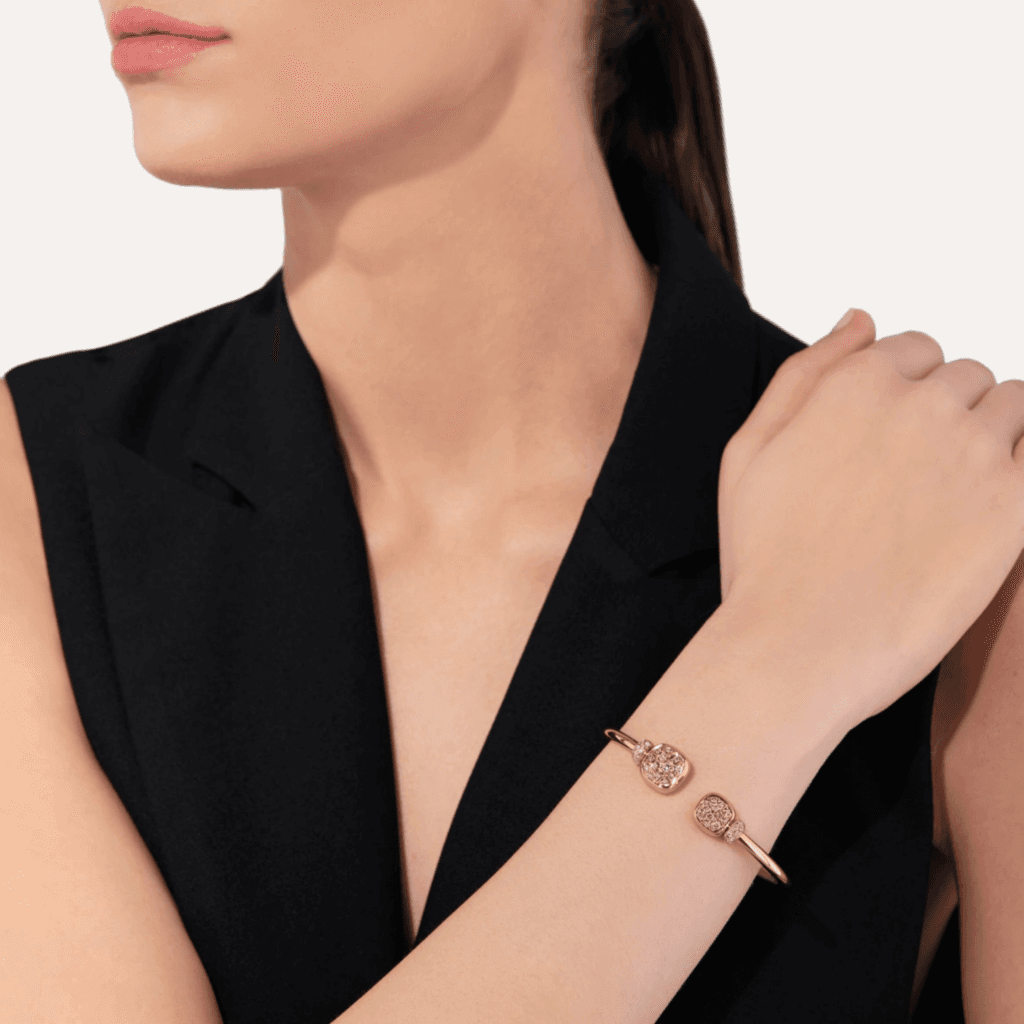 Pomellato Nudo Classic & petit armband roodgoud met diamant - PBC2027 O7000 DBRTB - #4