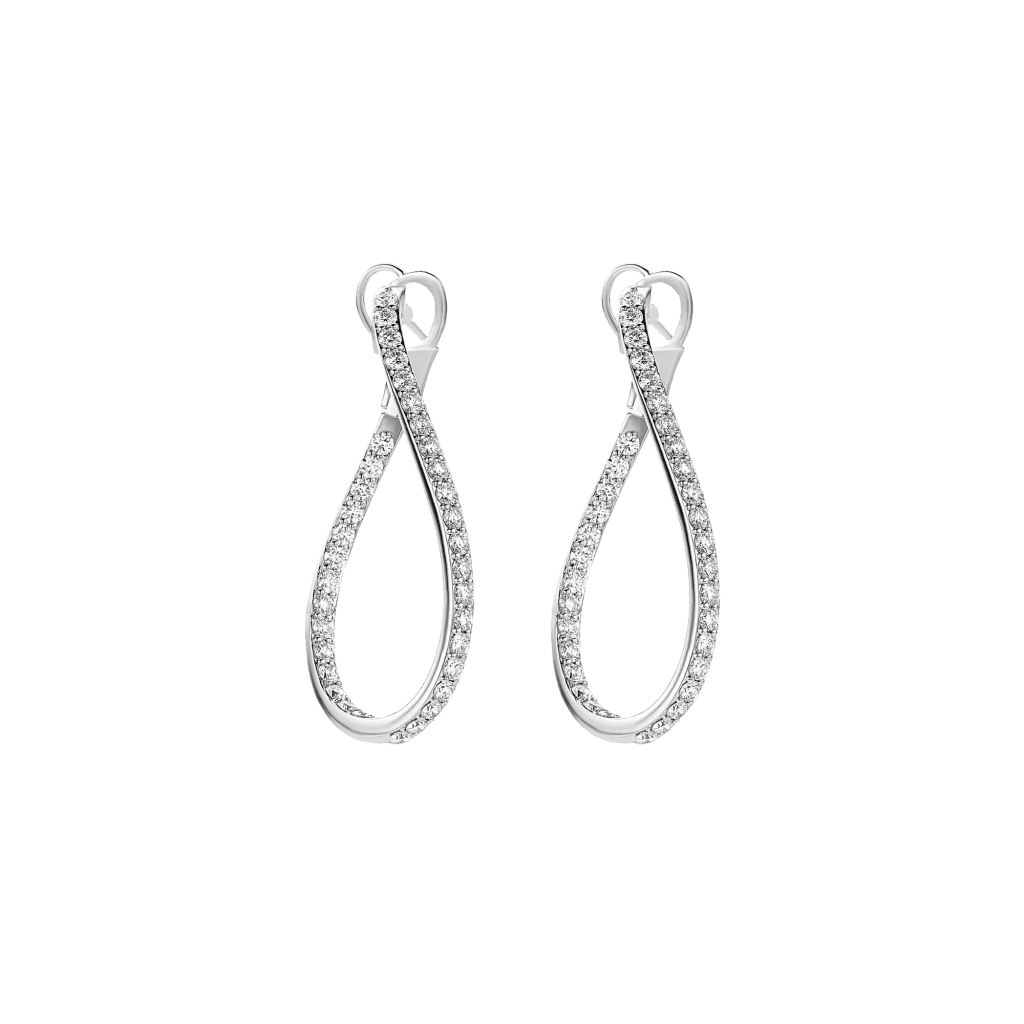 Schaap en Citroen Diamonds oorsieraad witgoud met diamant - #1