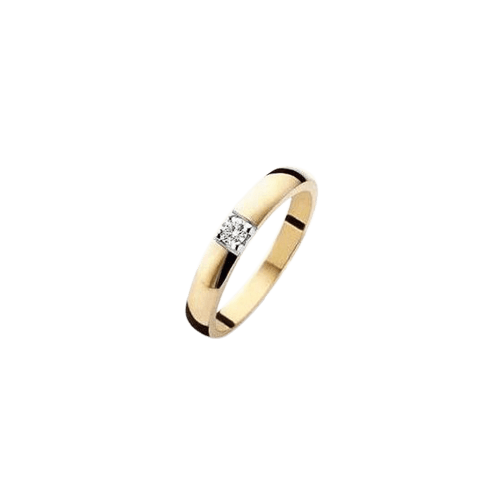 Schaap en Citroen Diamonds ring geelgoud met diamant - #2
