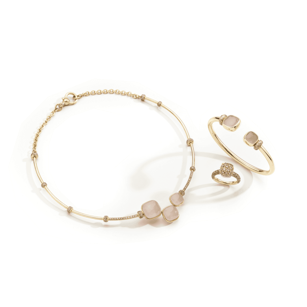 Pomellato Nudo oorsieraad roodgoud met diamant - POC2025 O7000 BRCQR - #5