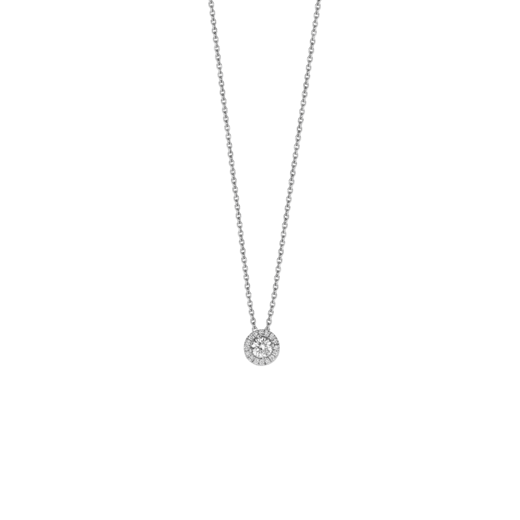 Schaap en Citroen Diamonds collier witgoud met diamant - #1
