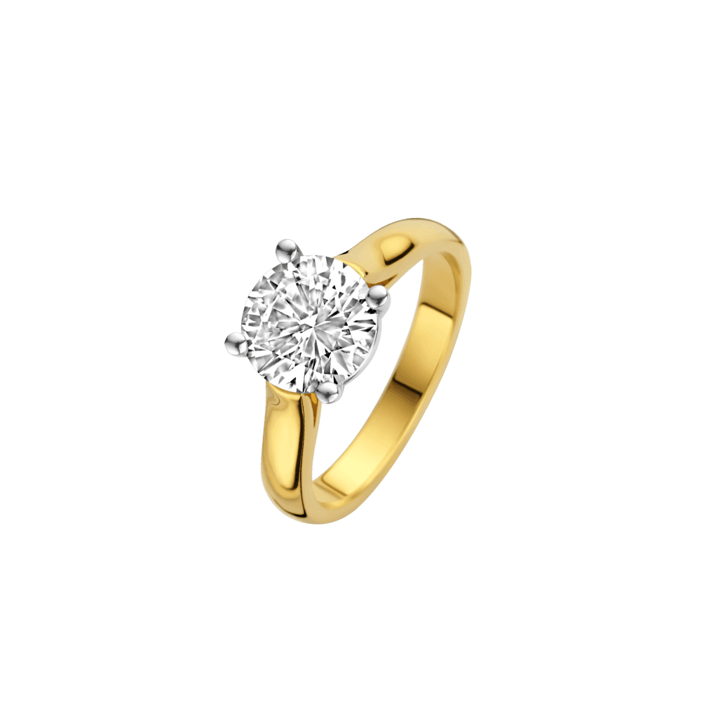 Schaap en Citroen Diamonds ring geelgoud met diamant - #1