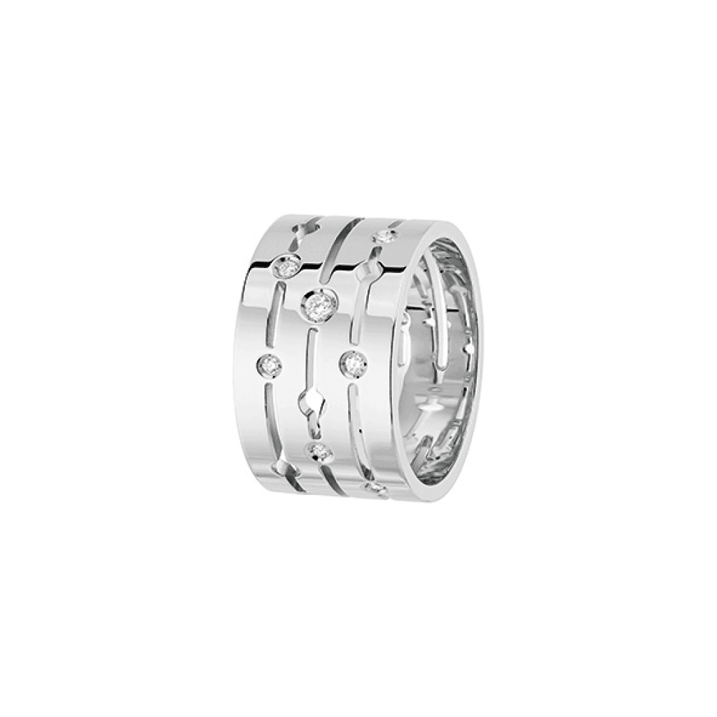 dinh van Pulse ring witgoud met diamant - 228312 - #1