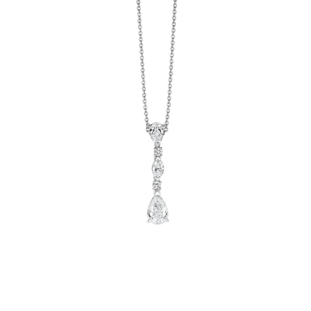 Schaap en Citroen Diamonds collier witgoud met diamant - #1