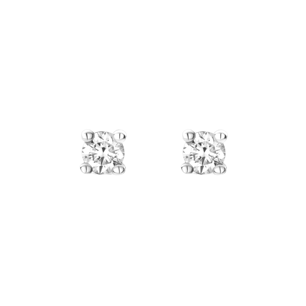 Schaap en Citroen Diamonds oorsieraad witgoud met diamant - #1