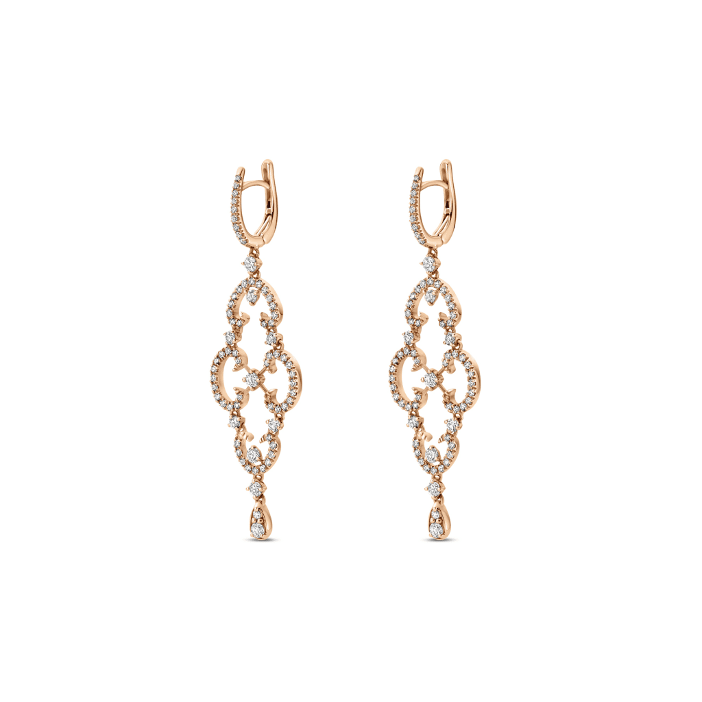 Schaap en Citroen Diamonds oorsieraad roodgoud met diamant - #2