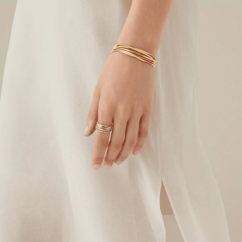 Marco Bicego Marrakech Onde ring geelgoud met diamant - AG349-B - #4