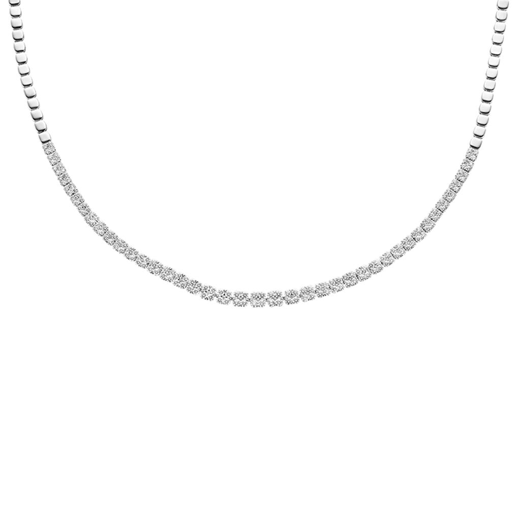 Schaap en Citroen Diamonds collier witgoud met diamant - #1