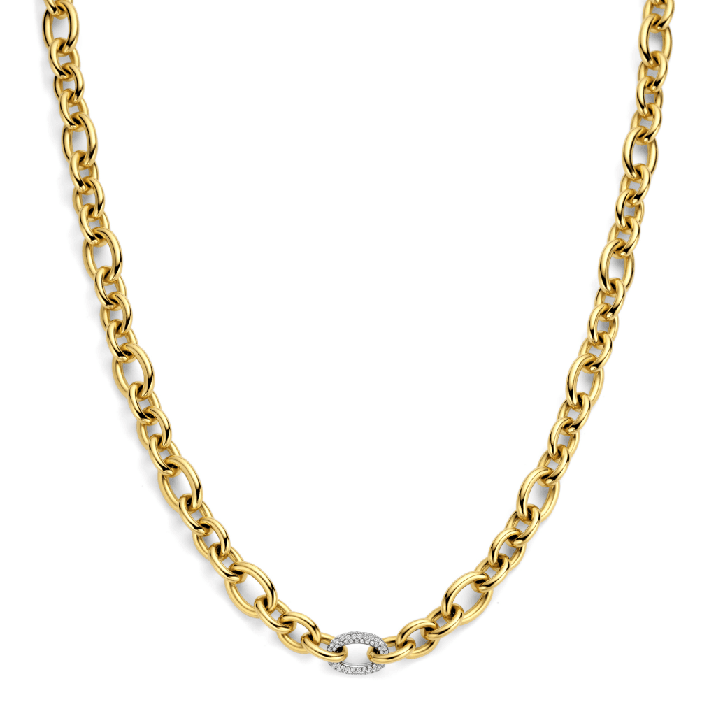 Schaap en Citroen Diamonds collier geelgoud met diamant - #3