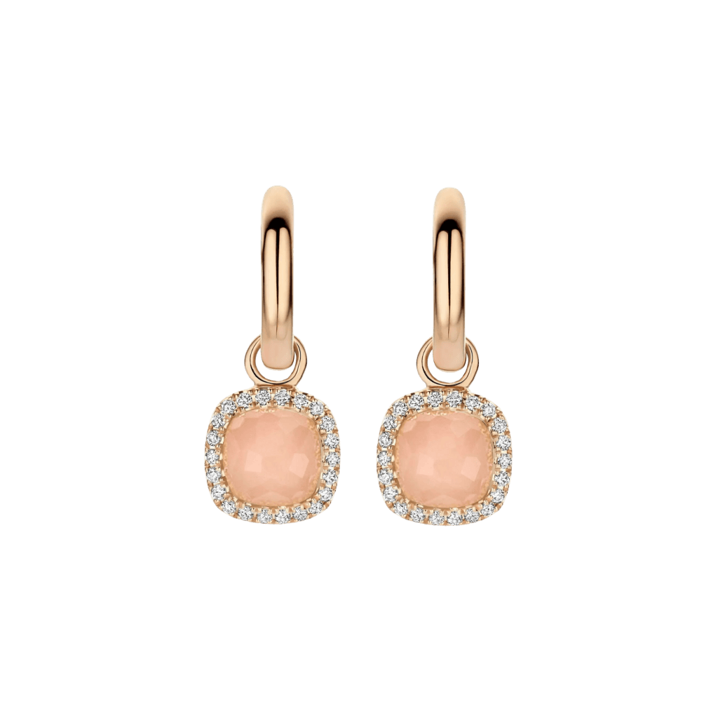 Tirisi Jewelry Milano Sweeties oorsieraad roodgoud met diamant - TE9317GUQP - #1