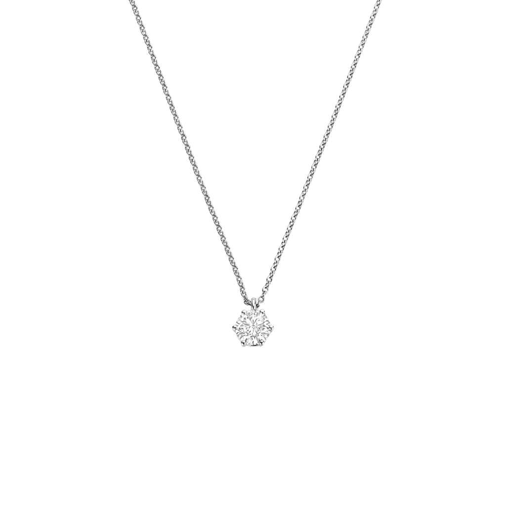 Schaap en Citroen Diamonds collier witgoud met diamant - #1