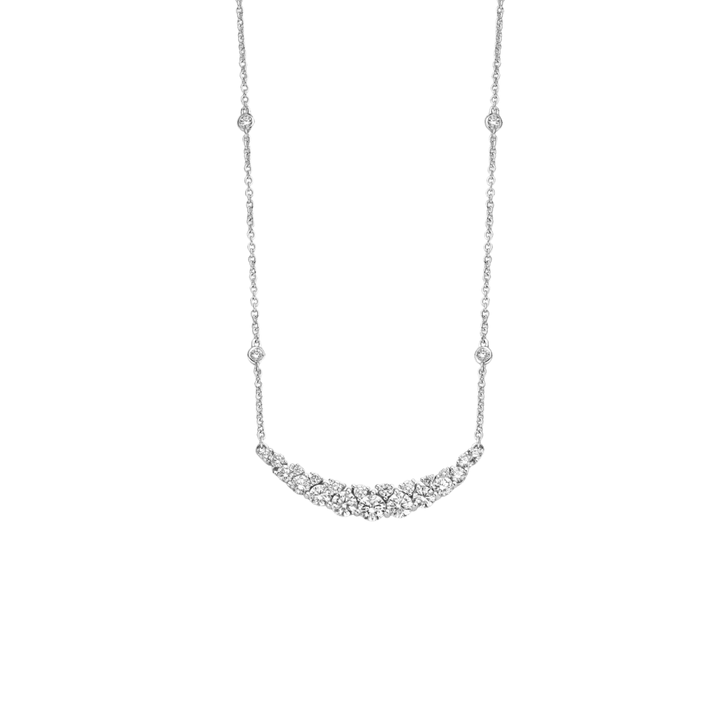 Schaap en Citroen Diamonds collier witgoud met diamant - #1