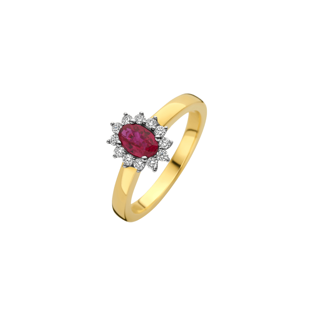 Schaap en Citroen Colours ring geelgoud met diamant - #1